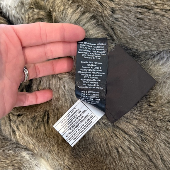 Babaton Dark Green Parka Faux Fur Lined - Picture 10 of 14